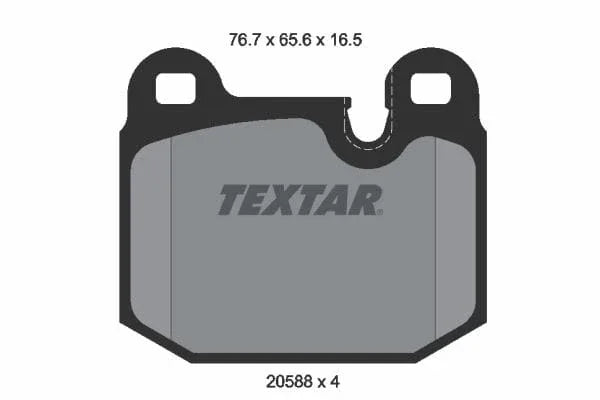 Textar Brake Pads Full Set Of 4 Front Rear 2058805 - image 4