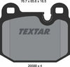 Textar Brake Pads Full Set Of 4 Front Rear 2058805 thumbnail