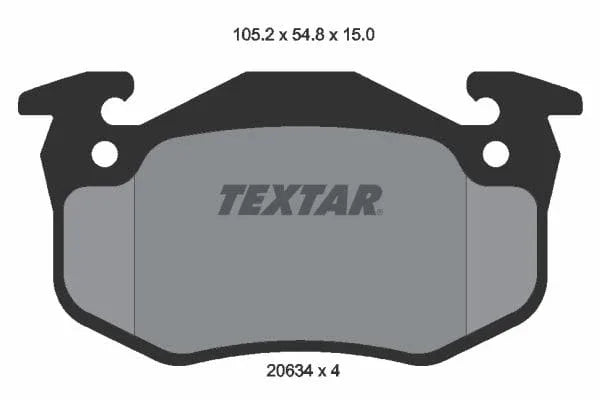 Textar Brake Pads Full Set Of 4 Front 2063402 - image 4