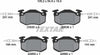 Textar Brake Pads Full Set Of 4 Front Rear 2063503 thumbnail