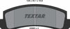 Textar Brake Pads Full Set Of 4 Front 2066001 thumbnail