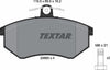 Textar Brake Pads Full Set Of 4 Front With Brake Caliper Screws 2066904 thumbnail
