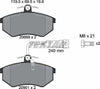 Textar Brake Pads Full Set Of 4 Front With Brake Caliper Screws 2066922 thumbnail
