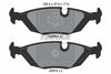 Textar Brake Pads Set Brake Pads Full Set Of 4 Rear 2067502 thumbnail
