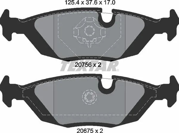 Textar Brake Pads Set Brake Pads Full Set Of 4 Rear 2067502 - image 5