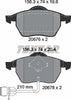 Textar Brake Pads Full Set Of 4 Front 2067602 thumbnail