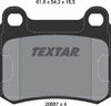 Textar Brake Pads Set Brake Pads Full Set Of 4 Rear 2068701 thumbnail