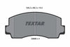 Textar Brake Pads Full Set Of 4 Front 2069901 thumbnail
