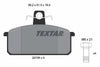Textar Brake Pads Full Set Of 4 Front With Brake Caliper Screws 2070803 thumbnail