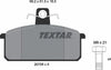 Textar Brake Pads Full Set Of 4 Front With Brake Caliper Screws 2070803 thumbnail