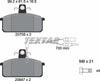 Textar Brake Pads Full Set Of 4 Front With Brake Caliper Screws 2070804 thumbnail