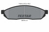 Textar Brake Pads Full Set Of 4 Front 2073101 thumbnail