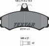 Textar Brake Pads Full Set Of 4 Front With Brake Caliper Screws 2074105 thumbnail