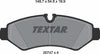 Textar Brake Pads Set Brake Pads Full Set Of 4 Rear 2074701 thumbnail