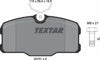 Textar Brake Pads Full Set Of 4 Front With Brake Caliper Screws 2075101 thumbnail