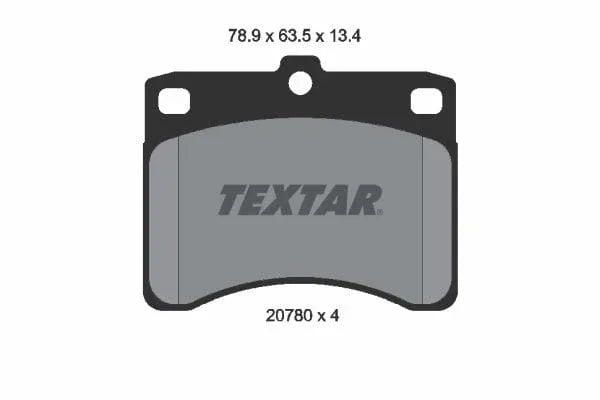Textar Brake Pads Full Set Of 4 Front 2078001 - image 4