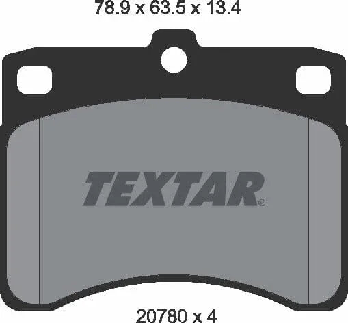 Textar Brake Pads Full Set Of 4 Front 2078001 - image 5