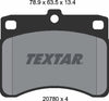 Textar Brake Pads Full Set Of 4 Front 2078001 thumbnail