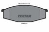Textar Brake Pads Full Set Of 4 Front 2086301 thumbnail
