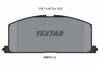 Textar Brake Pads Full Set Of 4 Front 2087001 thumbnail