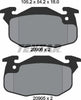 Textar Brake Pads Full Set Of 4 Front 2090602 thumbnail
