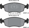 Textar Brake Pads Full Set Of 4 Front 2090704 thumbnail
