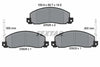 Textar Brake Pads Full Set Of 4 Front 2092602 thumbnail