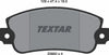 Textar Brake Pads Full Set Of 4 Front 2095005 thumbnail