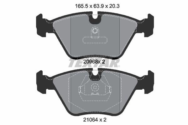 Textar Brake Pads Full Set Of 4 Front 2096801 - image 4