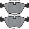 Textar Brake Pads Full Set Of 4 Front 2096801 thumbnail