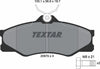 Textar Brake Pads Full Set Of 4 Front With Brake Caliper Screws 2097904 thumbnail