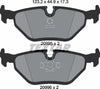 Textar Brake Pads Set Brake Pads Full Set Of 4 Rear 2099501 thumbnail