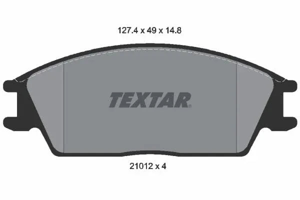 Textar Brake Pads Full Set Of 4 Front 2101204 - image 4