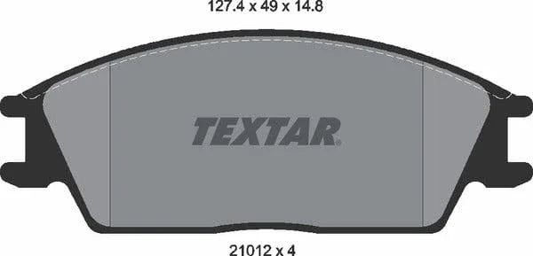 Textar Brake Pads Full Set Of 4 Front 2101204 - image 5