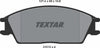Textar Brake Pads Full Set Of 4 Front 2101204 thumbnail