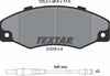 Textar Brake Pads Full Set Of 4 Front 2101602 thumbnail