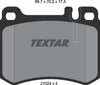 Textar Brake Pads Full Set Of 4 Front 2102404 thumbnail