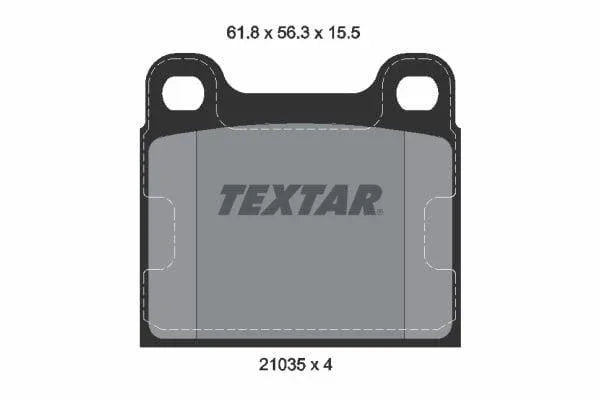 Textar Brake Pads Set Brake Pads Full Set Of 4 Rear 2103501 - image 4