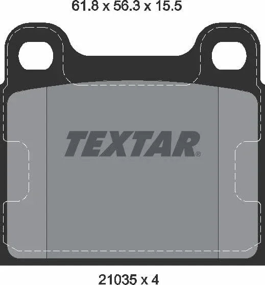Textar Brake Pads Set Brake Pads Full Set Of 4 Rear 2103501 - image 5
