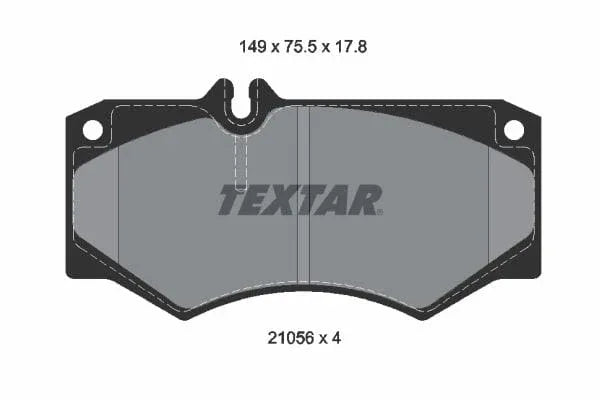 Textar Brake Pads Full Set Of 4 Front 2105601 - image 4