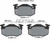 Textar Brake Pads Full Set Of 4 Front 2109601 thumbnail