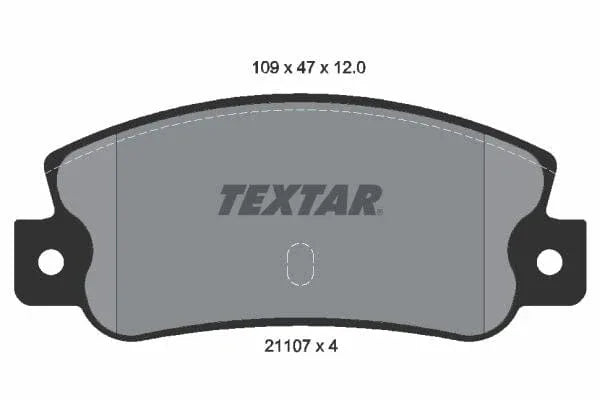 Textar Brake Pads Set Brake Pads Full Set Of 4 Rear 2110701 - image 4