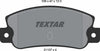 Textar Brake Pads Set Brake Pads Full Set Of 4 Rear 2110701 thumbnail