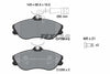 Textar Brake Pads Full Set Of 4 Front With Brake Caliper Screws 2113802 thumbnail