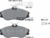 Textar Brake Pads Full Set Of 4 Front With Brake Caliper Screws 2113802 thumbnail