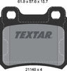Textar Brake Pads Set Brake Pads Full Set Of 4 Rear 2114001 thumbnail