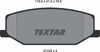 Textar Brake Pads Full Set Of 4 Front 2114202 thumbnail
