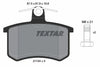 Textar Brake Pads Full Set Of 4 Rear With Brake Caliper Screws 2114401 thumbnail