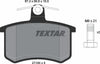Textar Brake Pads Full Set Of 4 Rear With Brake Caliper Screws 2114401 thumbnail