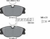 Textar Brake Pads Full Set Of 4 Front With Brake Caliper Screws 2114703 thumbnail